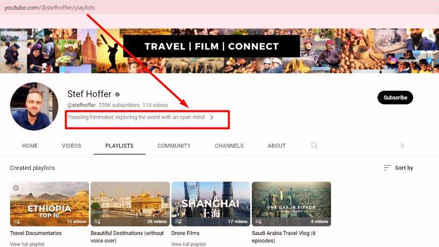 YouTube Travel Channel
